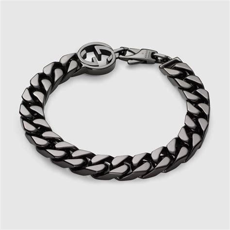 gucci interlocking g bracelet men's|interlocking g necklace in silver.